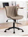 Silla Giratoria de Oficina sin Reposabrazos con Altura Ajustable y Asiento Comodo