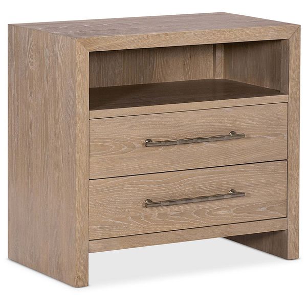 Mesa auxiliar Lyra, rayado natural