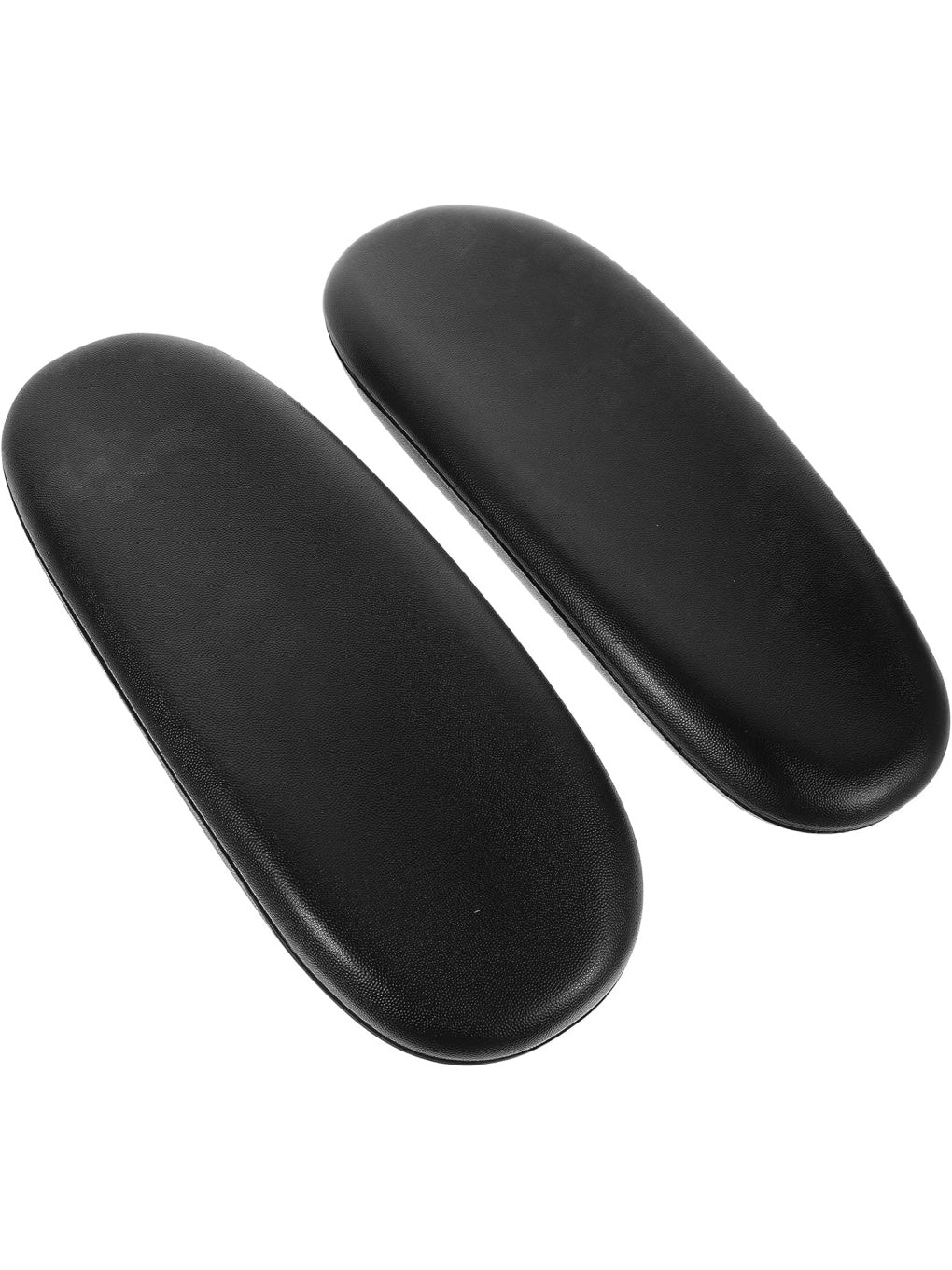 Almohadillas de Repuesto para Brazos de Silla con Acabado de Cuero Sintetico Negro