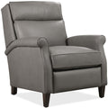Sillón reclinable eléctrico de cuero Randall, caramelo ondulado