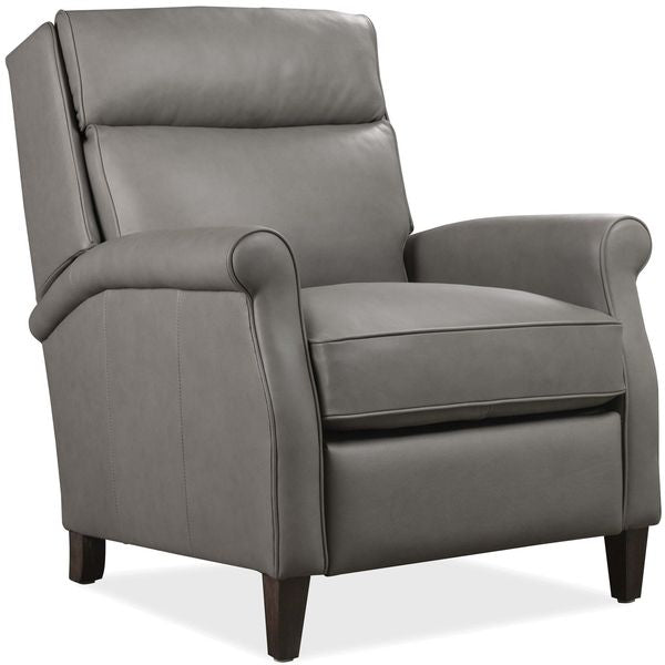 Sillón reclinable eléctrico de cuero Randall, caramelo ondulado