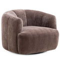 Chaise longue Julius, piel de oveja topo