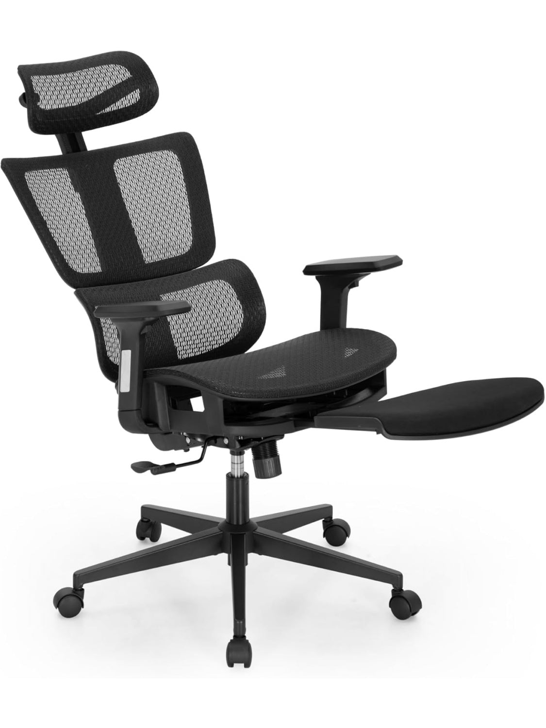 Silla Ejecutiva Ergonomica con Reposapies Retractil, Respaldo Alto y Funcion Inclinable
